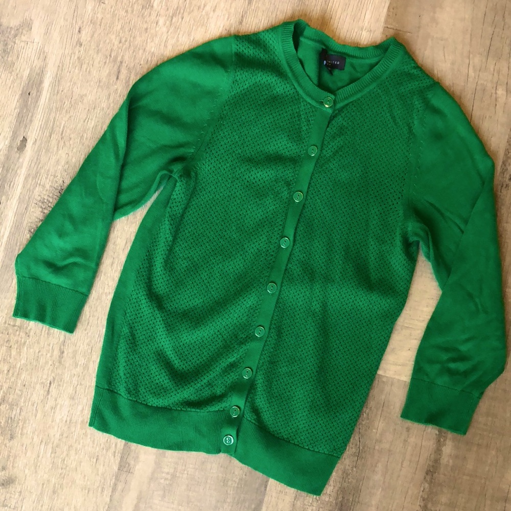 The Limited Beautiful Green Cardigan Like New